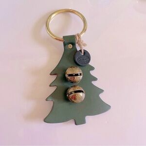 New England Vermont Jingle Bell Christmas Ornaments Green Gold